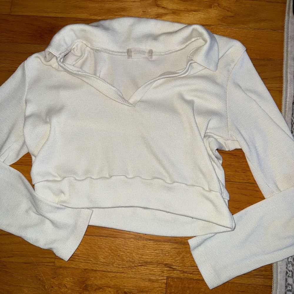 Altar'd State Cream Crop Top